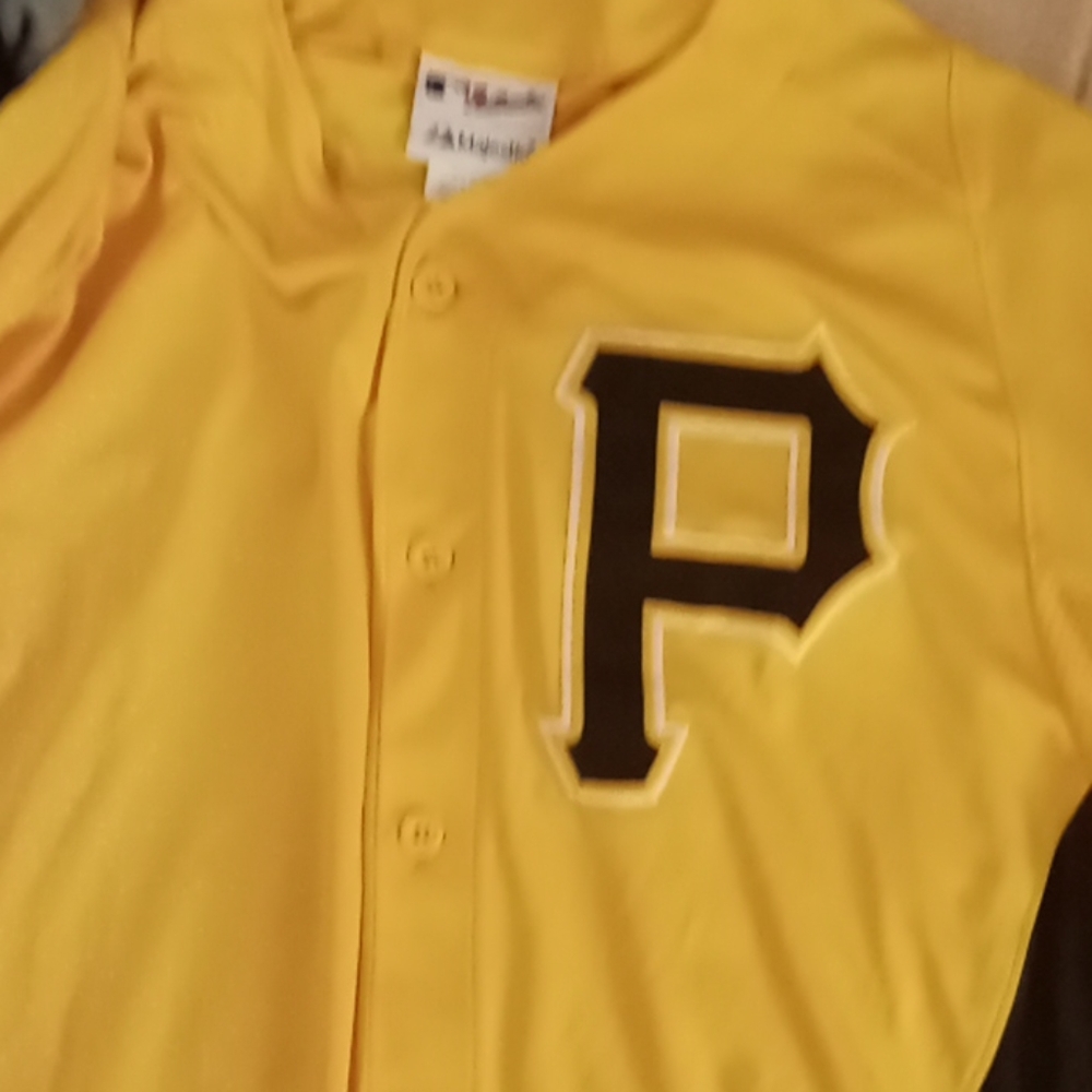Magestic Pirates button down jersey